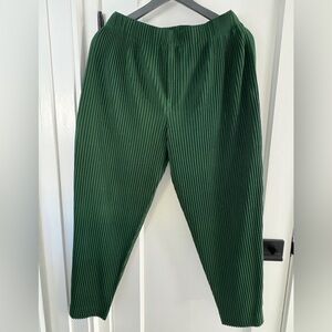 Issey Miyake Homme Plisse Men's MC August Pants - Size 2 (Green)